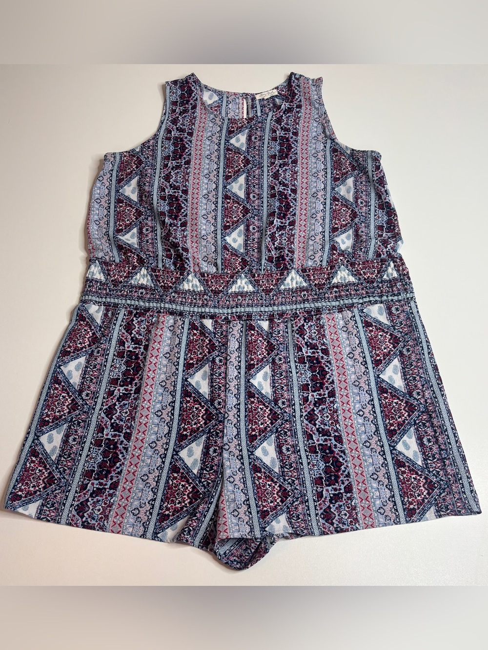Ultra Flirt Boho Tribal Festival Romper Southwestern Aztec XL